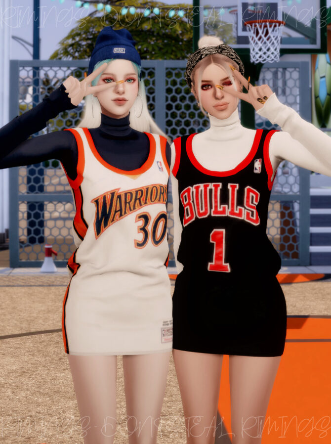 Sims 4 Basketball Uniform Dress at RIMINGs