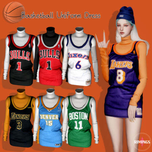 Basketball Uniform Sims 4 Dress