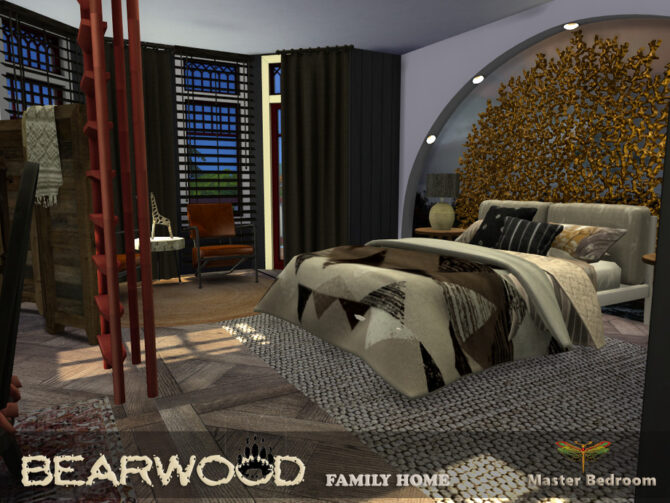 Sims 4 Bearwood Master Bedroom by fredbrenny at TSR