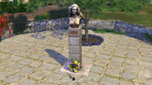 Bust of Dalida Sims 4 Studio