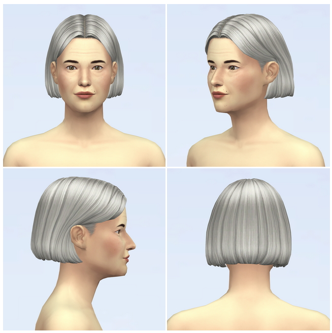 Sims 4 C Curl Hair Edit V1 at Rusty Nail