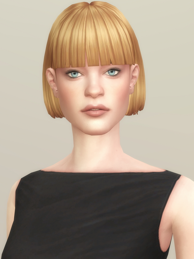 Sims 4 C Curl Hair Edit V2 at Rusty Nail