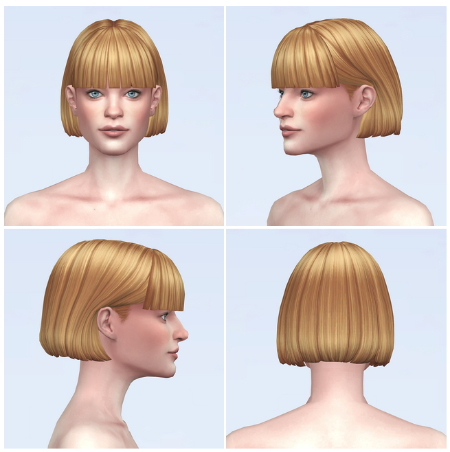Sims 4 C Curl Hair Edit V2 at Rusty Nail