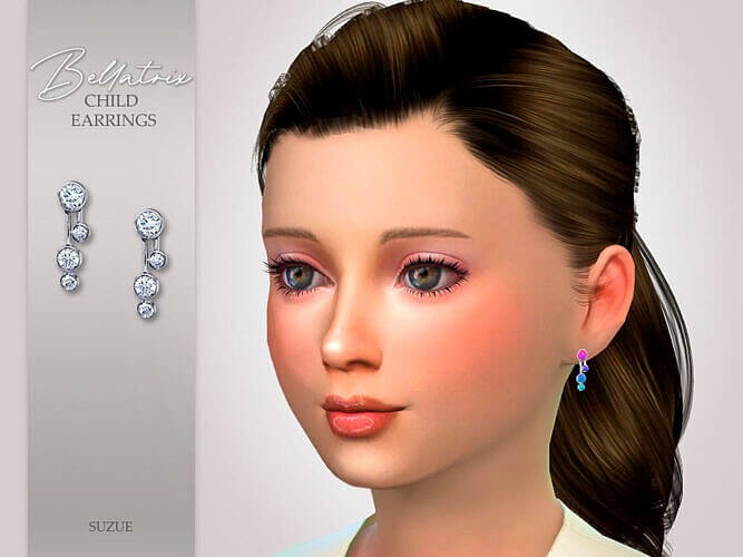 Child Earrings Sims 4 Bellatrix