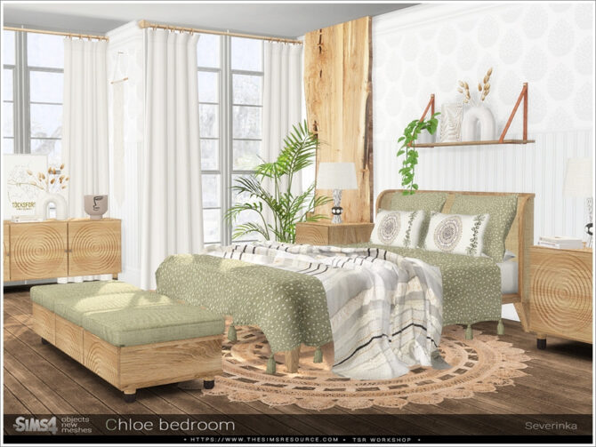 Sims 4 Chloe bedroom by Severinka at TSR
