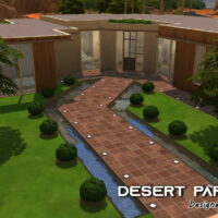 Desert paradise Sims 4 house by iSandor
