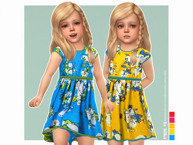 Sims 4 Dinah Dress by lillka at TSR