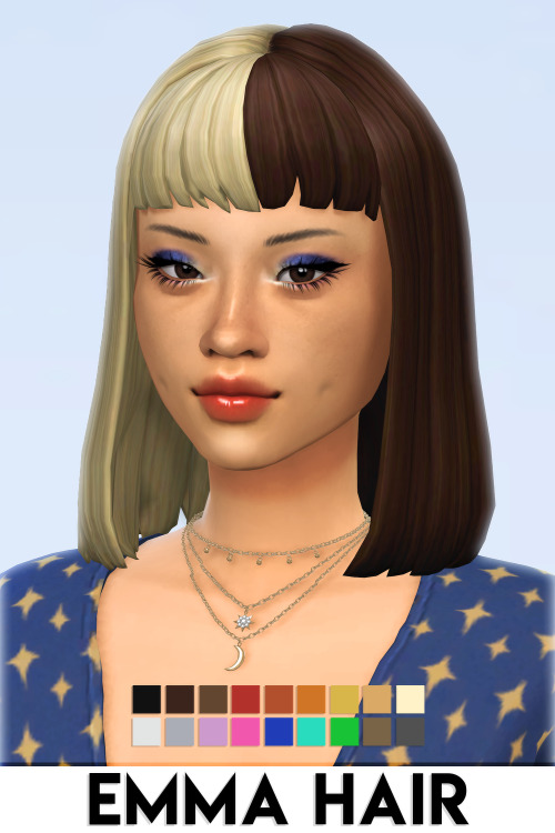 Sims 4 EMMA HAIR at Vikai