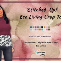 Eco Living Crop Top Sims 4