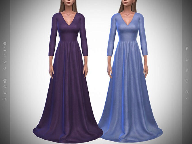 Eliza Gown for Sims 4 by Pipco