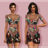 Embellished Dress by laupipi Sims 4 CC