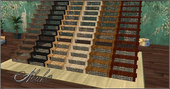 Sims 4 Escalera Iron Stairs at Abuk0 Sims4