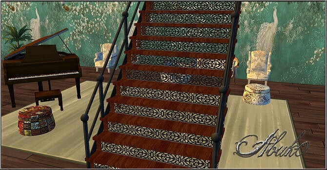 Escalera Iron Stairs Sims 4
