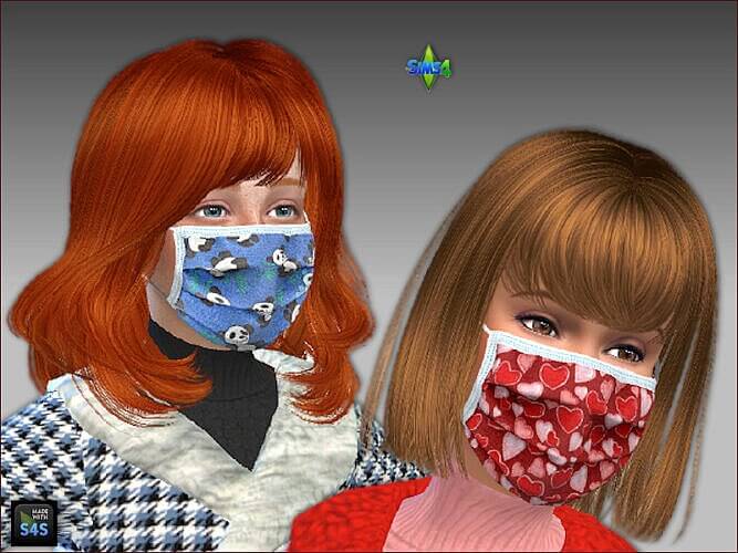 Face masks for kids by Mabra at Arte Della Vita » Sims 4 Updates