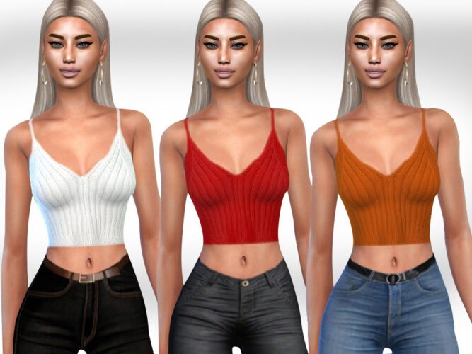 Female Casual Wool Sims 4 Tops
