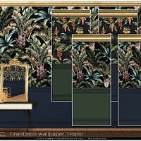 GranDeco Tropic wallpaper by Severinka Sims 4
