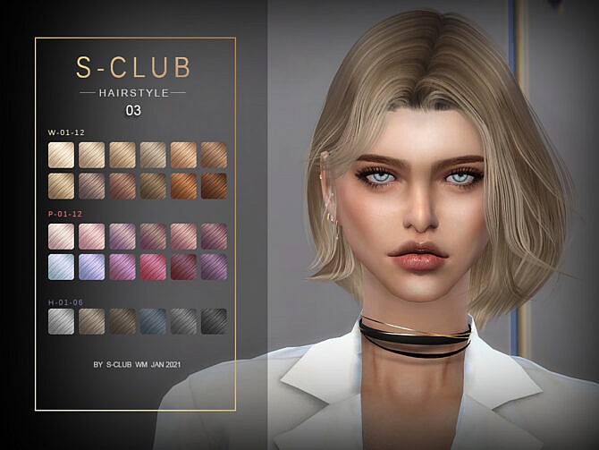 Sims 4 Hair 202103 by S Club WM at TSR