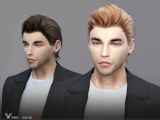 Sims 4 WINGS TO0130 Hair for males at TSR