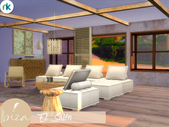 Sims 4 Ibiza El Salon by Nikadema at TSR