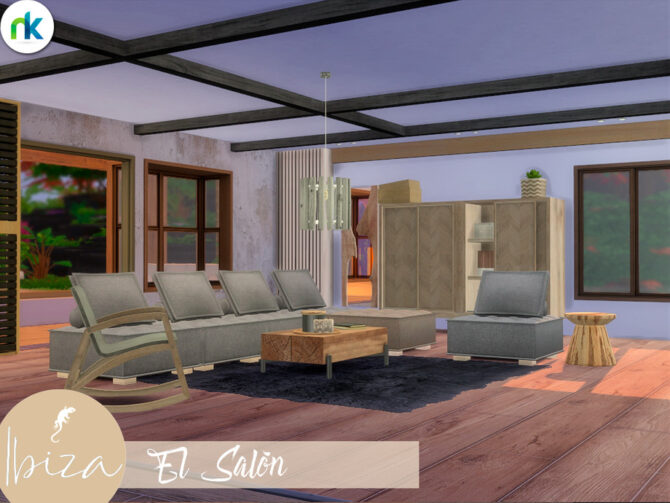 Sims 4 Ibiza El Salon by Nikadema at TSR