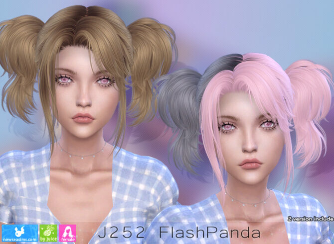 J252 FlashPanda hair Newsea Sims 4
