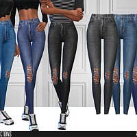 Jeans Sims 4 High Waisted