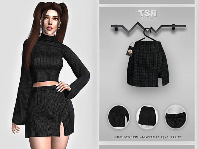 Knit Skirt Sims 4 Bd416 By Busra Tr