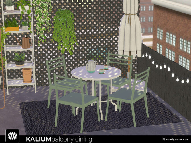 Sims 4 Kalium Balcony Dining by wondymoon at TSR