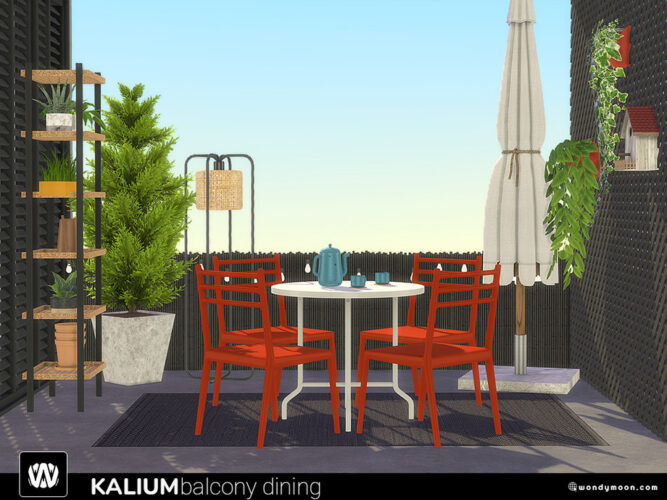 Kalium Balcony Sims 4 Dining