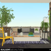 Kalium Furniture Sims 4 Balcony Outdoor Living