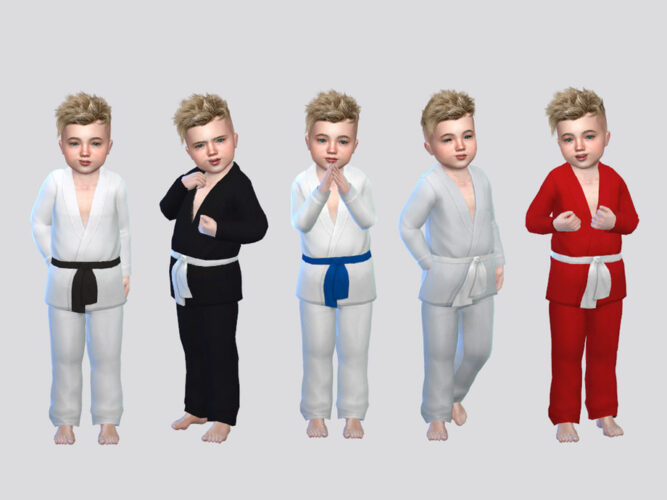 Karate Sims 4 Uniform Toddler Boys