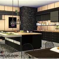 Kitchen Sims 4 Modern Loft