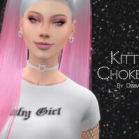 Kitty Sims 4 Choker v2 by Dissia
