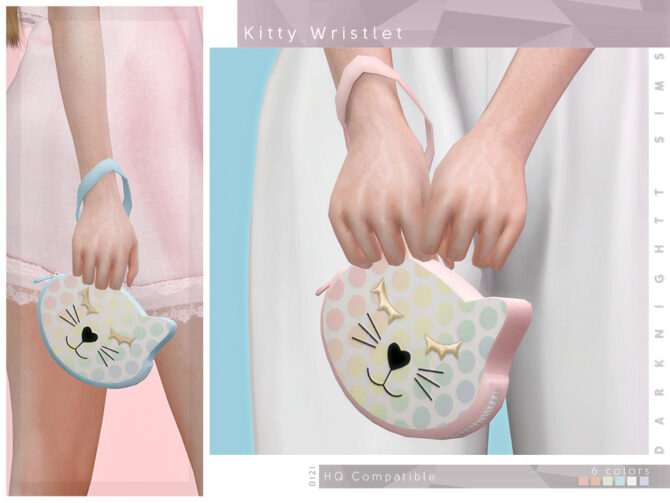 Sims 4 Kitty Wristlet by DarkNighTt at TSR