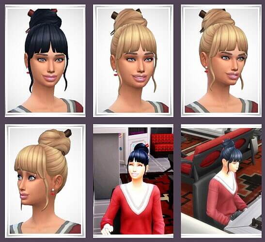 Kiya Female Hair Sims 4