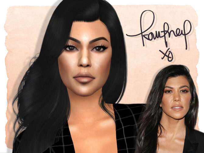 Sims 4 Kourtney Kardashian by Jolea at TSR