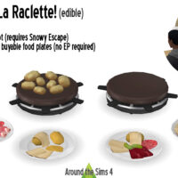 La Raclette edible meal by Around the Sims 4