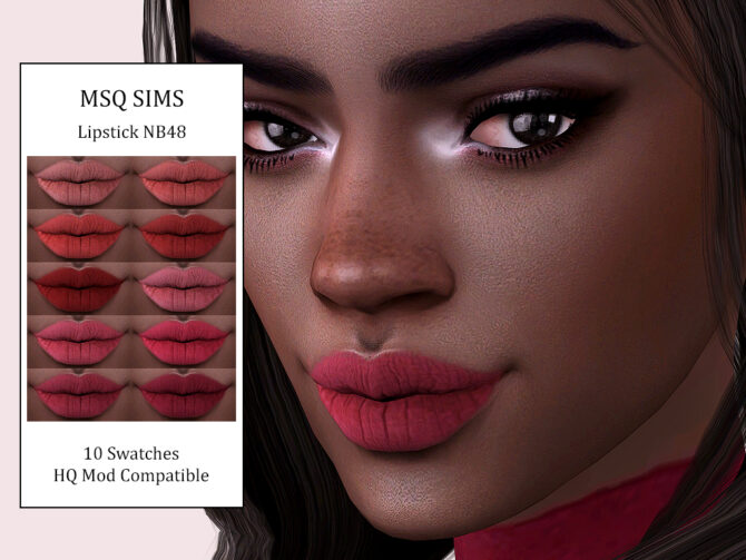 Sims 4 Lipstick NB48 at MSQ Sims