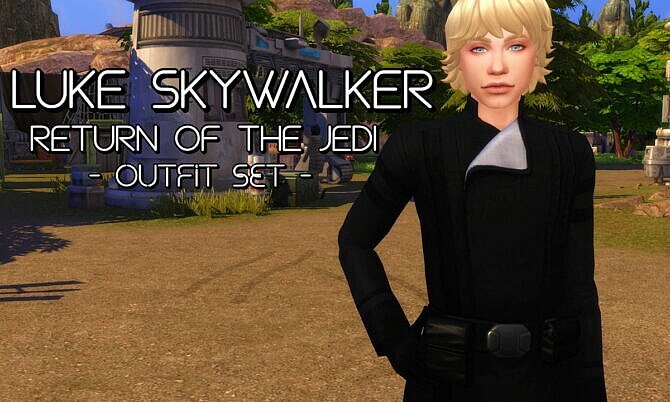 Sims 4 Luke Skywalker Outfit Maxis Recolours by soaplagoon at Mod The Sims