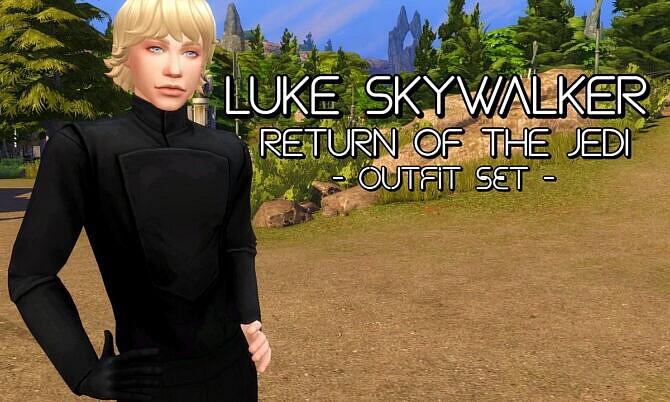 Luke Skywalker Sims 4 Outfit Maxis Recolours