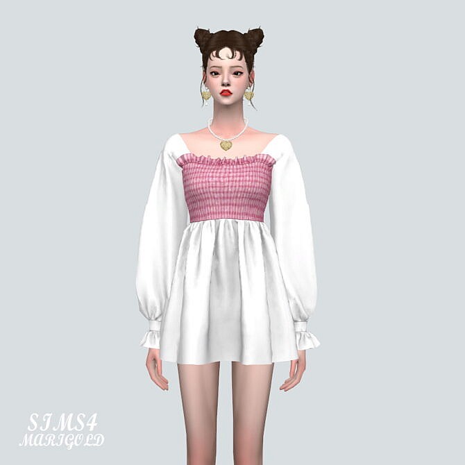 Sims 4 Mini Dress V2 SB 1 at Marigold