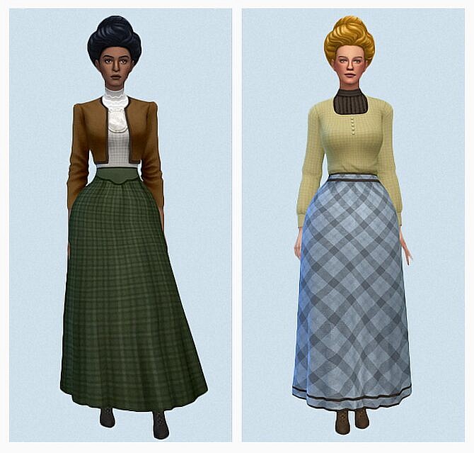 Sims 4 A Late 1890s Mix & Match Set at Gilded Ghosts