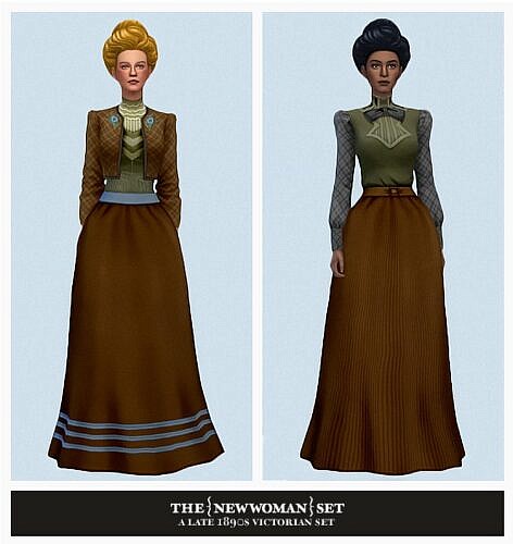 A Late 1890s Mix & Match Set at Gilded Ghosts » Sims 4 Updates