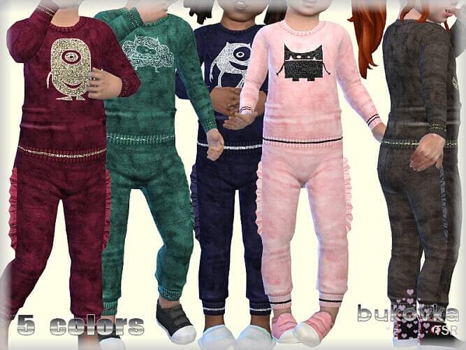 Monsters Sims 4 Pants For Toddlers