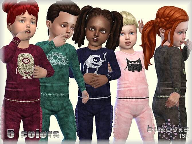 Sims 4 Monsters Shirt for toddlers by bukovka at TSR