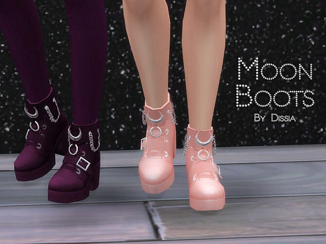 Sims 4 Moon Boots by Dissia at TSR