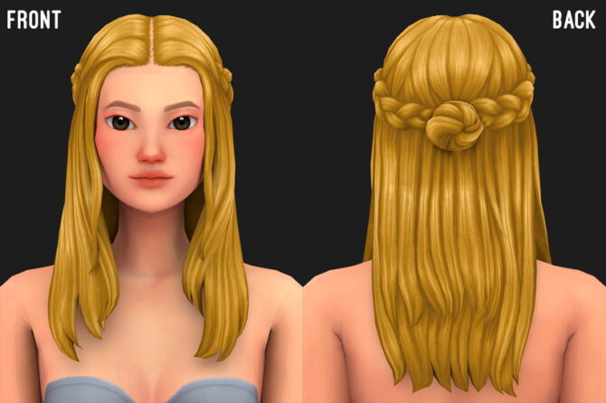 Sims 4 Narra hair at Marso Sims