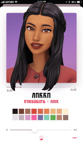 Narra hair by Marso Sims 4
