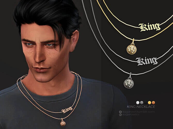 Sims 4 King necklace by sugar owl at TSR