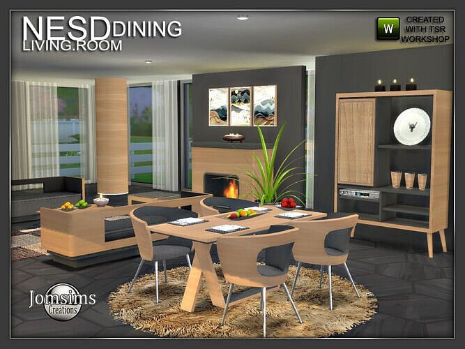 Nesd Dining Room By Jomsims 4